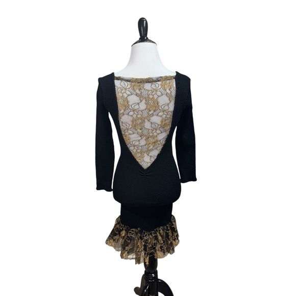 Mellow Mail Women's 1980's Vintage Party Mini Dress Bodycon Lace Back One Size - Picture 6 of 10